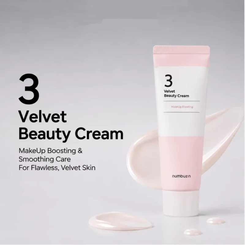 Korean No.3 Velvet Beauty Cream Hydration,Textured Skin,Niacinamide Makeup Prep, Primer Cream,Smooth Skin Beauty Products