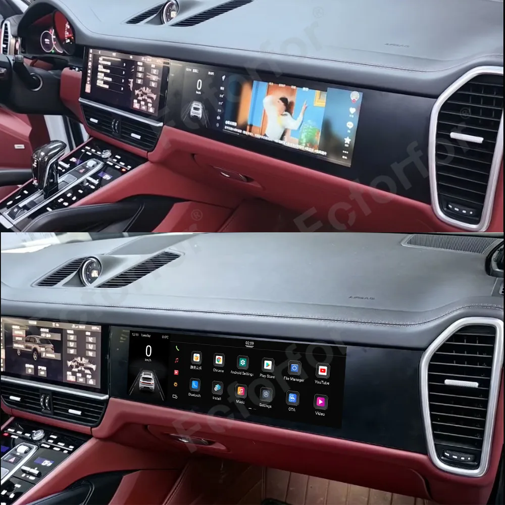 Instrumen Android Untuk Porsche Panamera 971 2017-2024 Co Pilot Entertainment Car Vehicle Player Multimedia Stereo Layar Digital