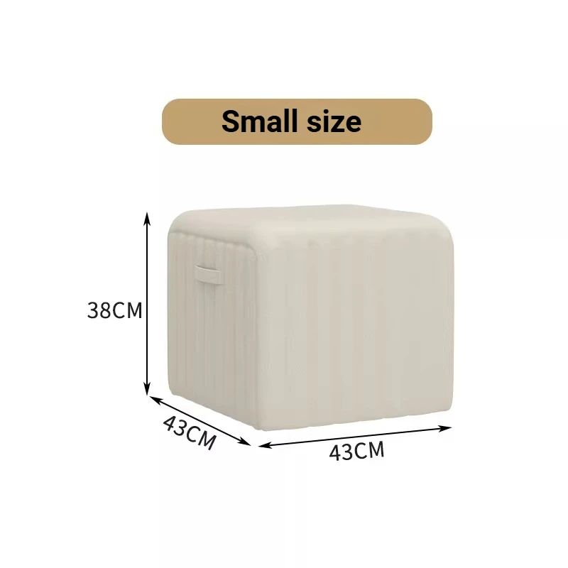 White Modern Stool Luxury Entrance Upholstered Bench Stool Makeup Pouffe Mueble Recibidor De Entrada Living Room Furniture