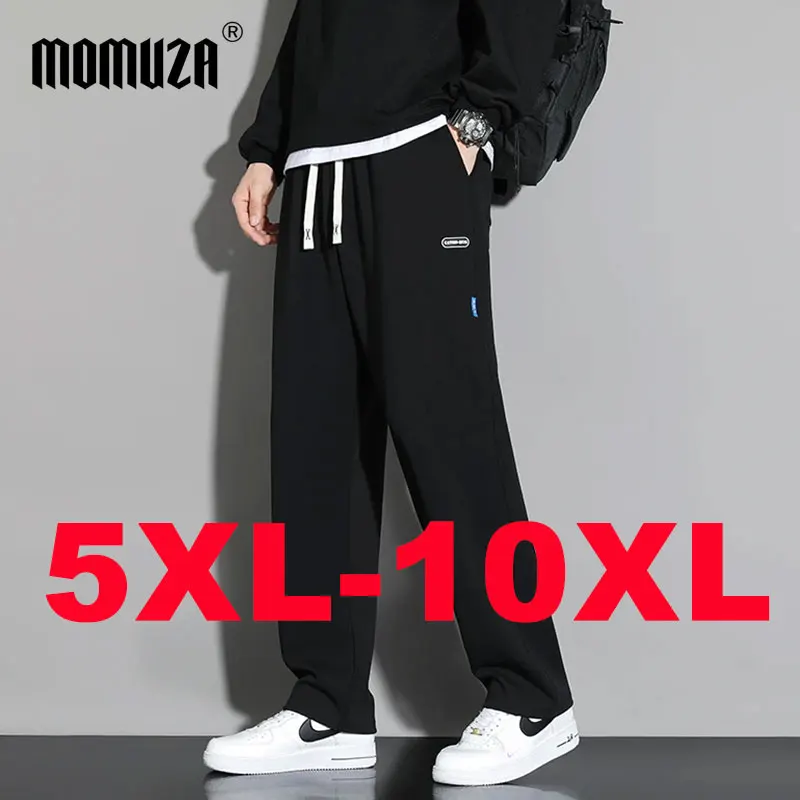 

Plus Size Men's Pants 5XL-10XL Casual Sports Straight Leg Sweatpants 90KG-160KG Long Trousers Loose Fit Comfortable Male Clothes