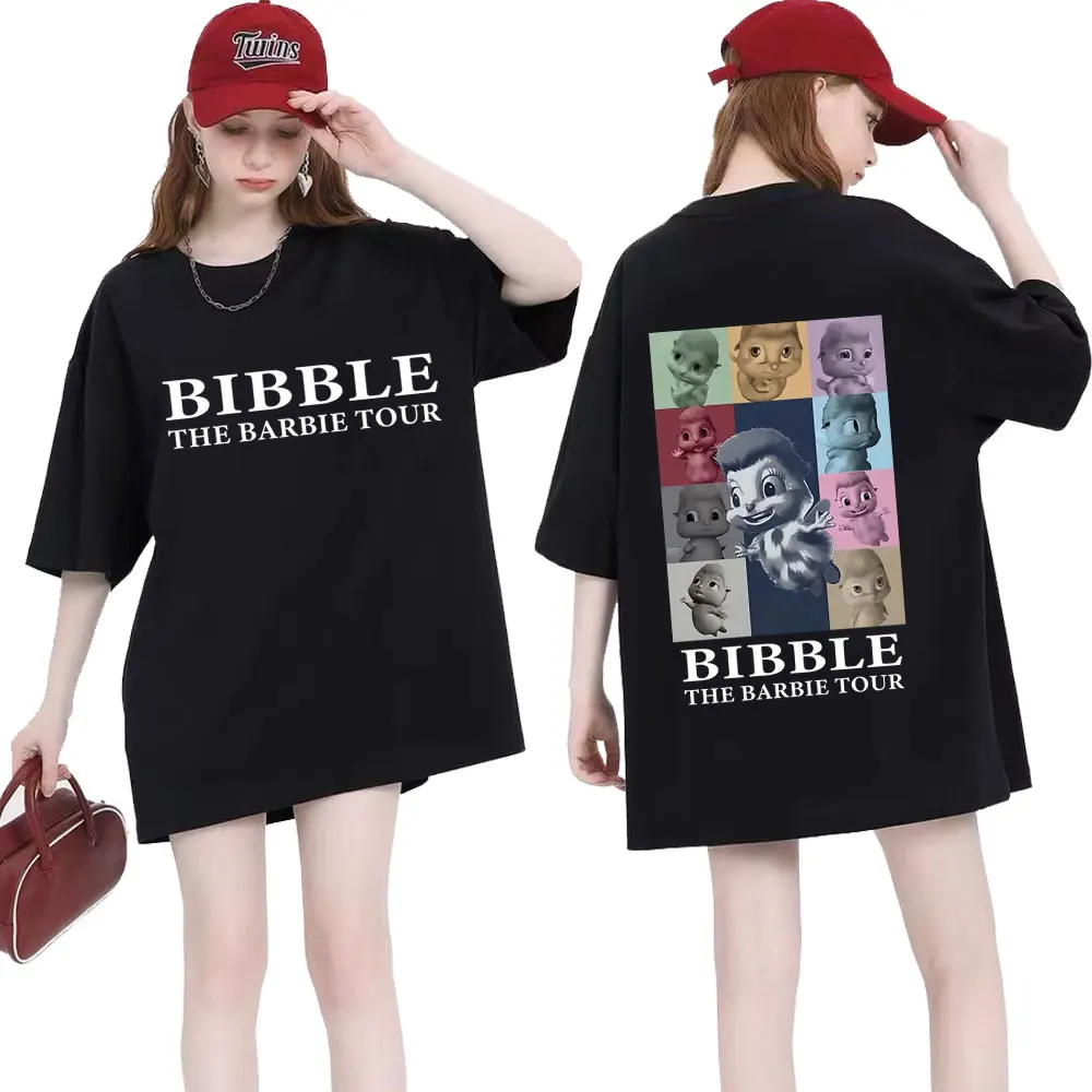 Cute The Bibbles Eras Tour Print T-shirt Unisex Casual Cotton Short Sleeve T Shirt Fashion Oversized Couples T Shirts Streetwear