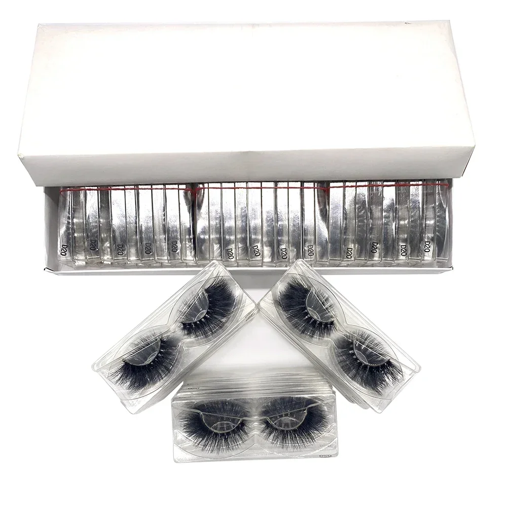 

60 Pairs Wholesale 6D Mink Eyelashes Natural Fluffy Extension Work Date Party Holiday No Box Eye Lashes E14 D809