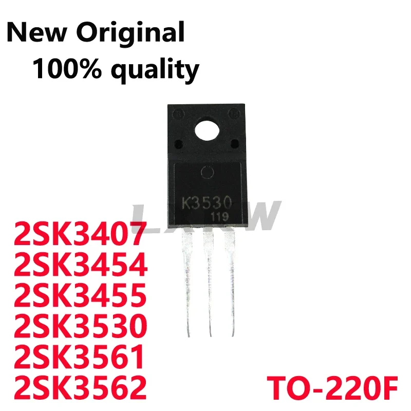 5/PCS New Original 2SK3407 K3407 2SK3454 K3454 2SK3455 K3455 2SK3530 K3530 2SK3561 K3561 2SK3562 K3562 TO-220F In Stock