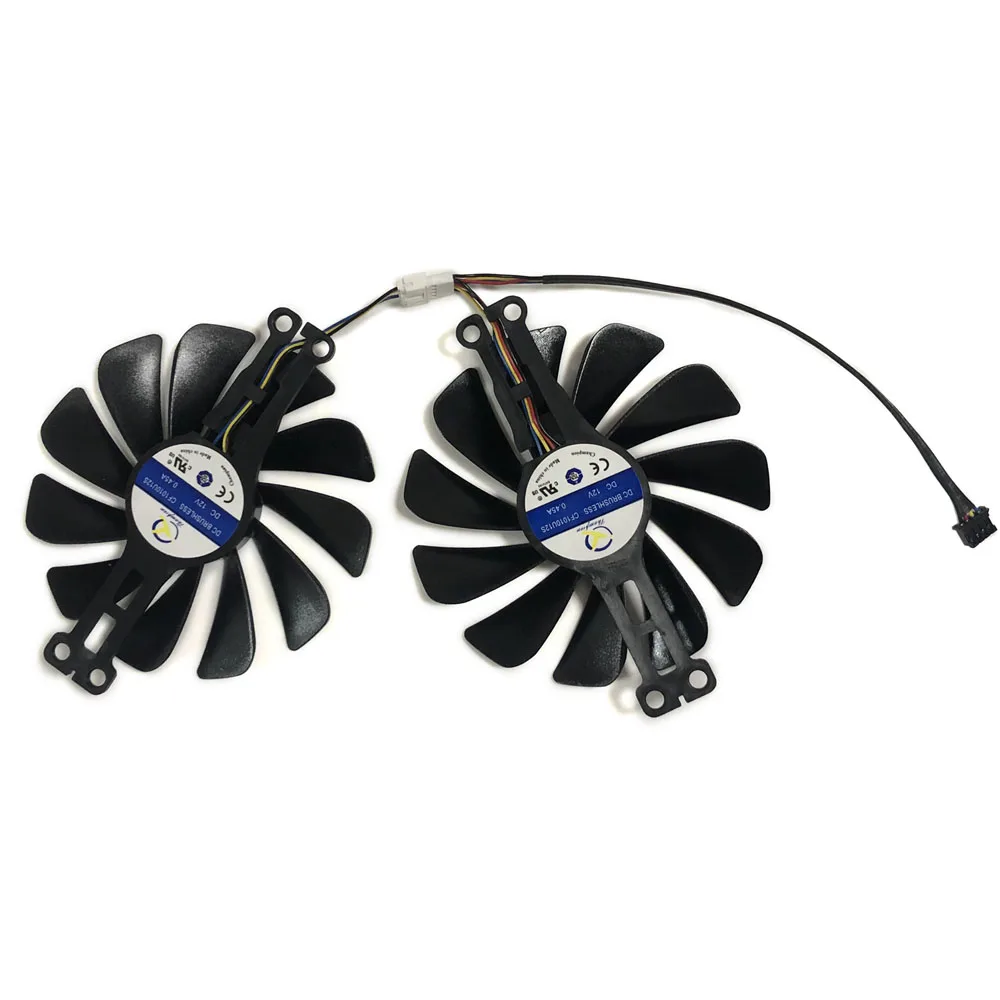 2Pcs/Set 95mm(100mm) Alternative CF1010U12S FDC10U12S9-C Graphics Card Fan For XFX RX 6600 XT RX6600XT Speedstar Video Cooling