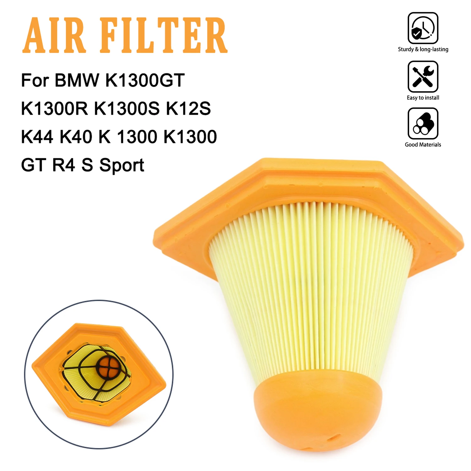 Accessories Moto Air Filter Cleaner Element Intake Filter For BMW K1300GT K1300R K1300S K12S K44 K40 K 1300 K1300 GT R4 S Sport