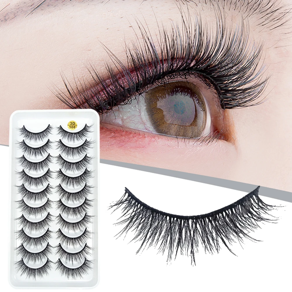 Faux cils 3D, volume optique long