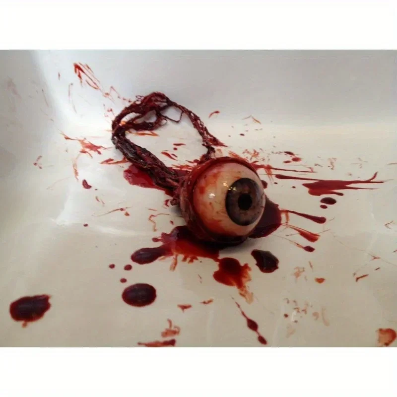 1/2pcs Dead Head Photo Props Life Size Ripped Out Eyeball Movie Prop Halloween Prop Horror Prop halloween party decorations