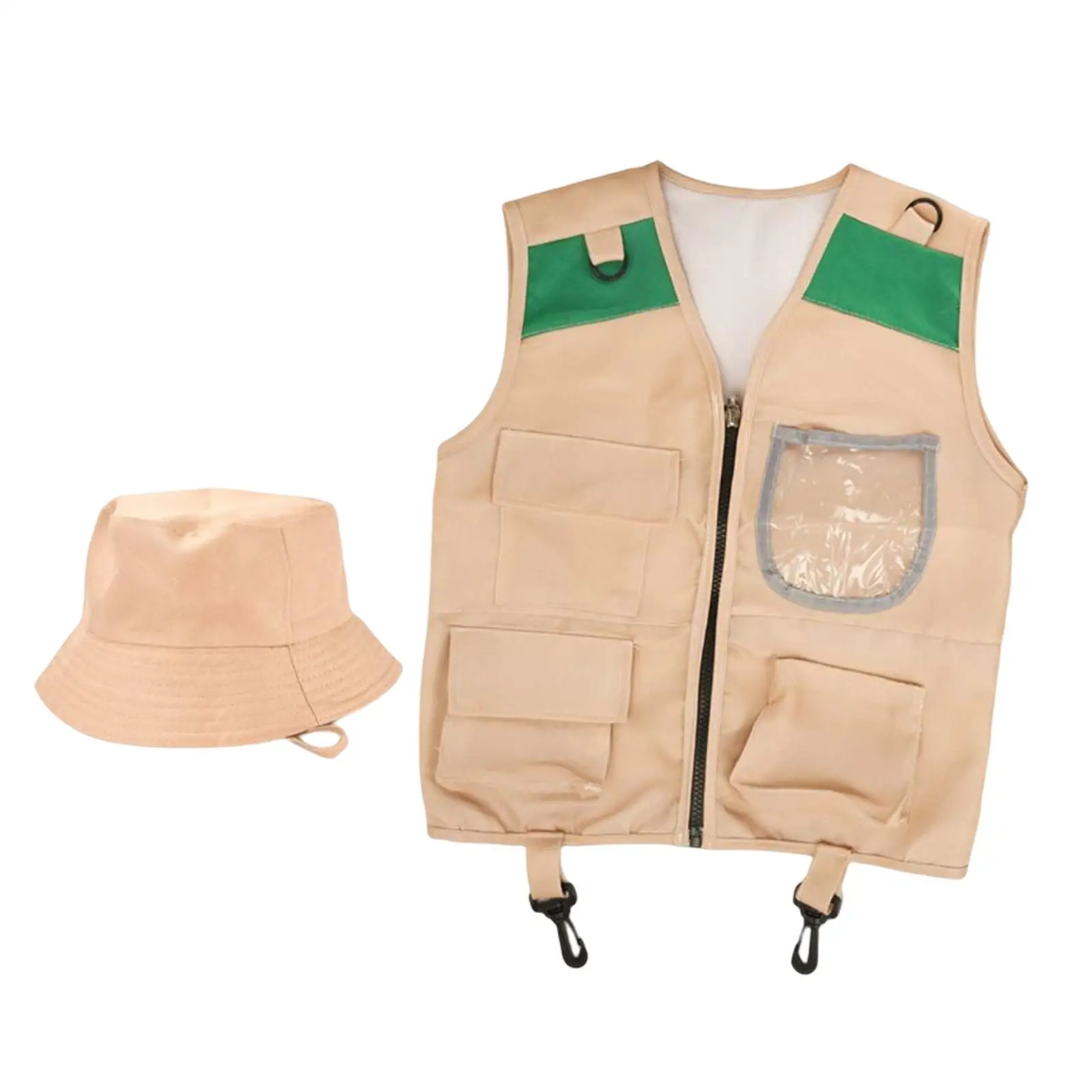 Children Toys Kids Explorer Costume Kit Adventures Suit Including Vest and Hat Dress Up Children Gift for Outdoor Adventures Set