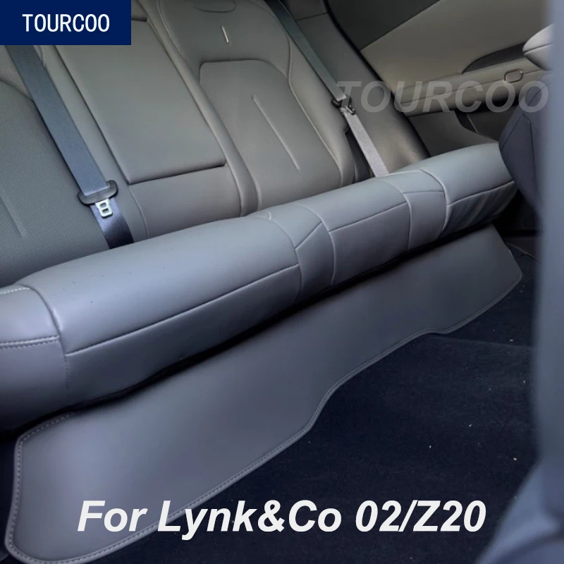

For Lynk&Co 02/Z20 Nappa Leather Anti-kick Pad Mat Under Rear Seat Interior Styling Modified Accessories