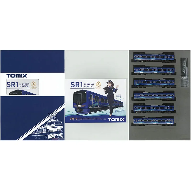 TOMIX N Scale 1/160 Train Model 98819 Shinano Railway Shinano Sunrise SR1 Series 100th Generation Train 6-car Set