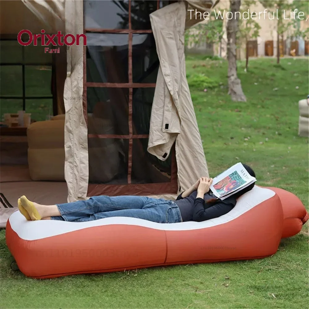 High Quality Non-rollover Large Size Inflatable Sofa Inflatable Bed Blow Up Bed for Outdoor Camping Beach Pool