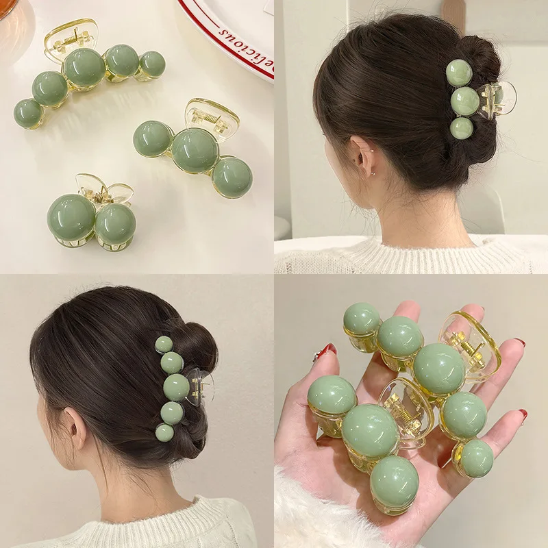 Frühling und Sommer Haars pangen: Französisch Aggregko Perle Haarschmuck, große Haar griff Clip, Hai Clip