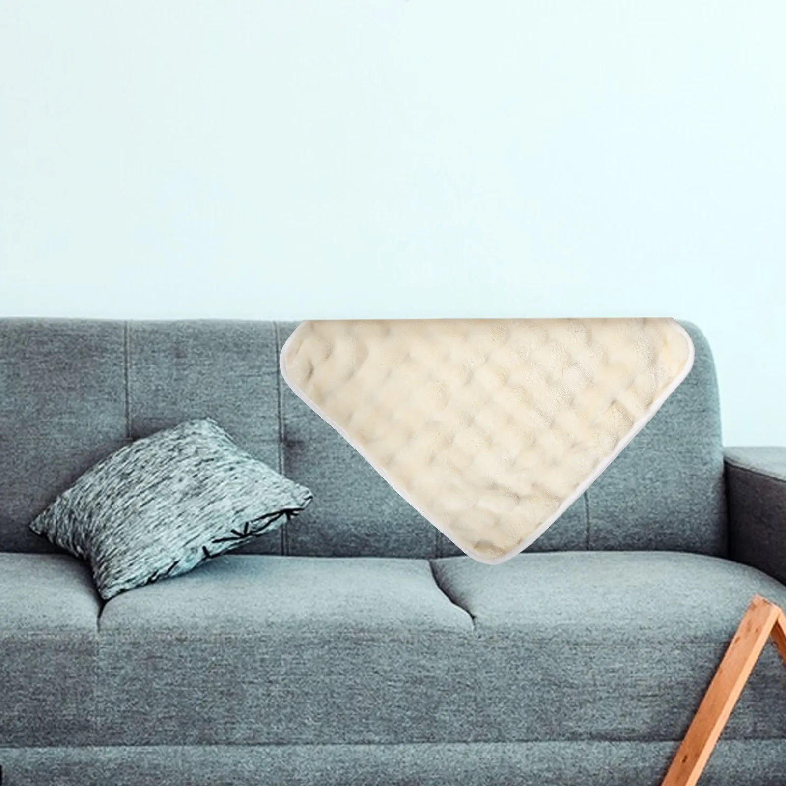 70x70cm Soft Warm Pile Sofa Cover Armrest Backrest Non-Slip Couch Protector Slipcover Living Room Furniture Washable Pet