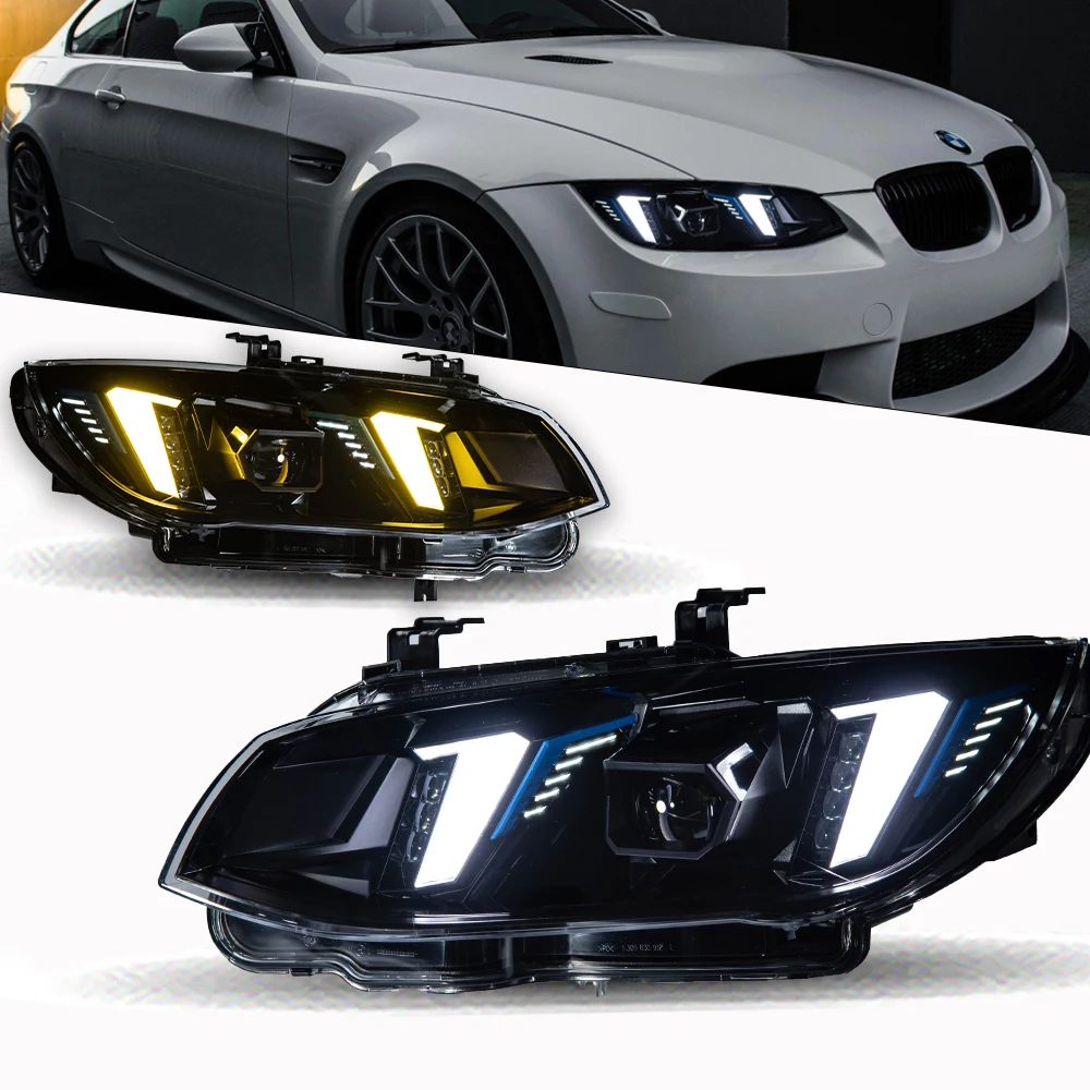 

Фара для BMW M3 E92 светодиодные фары 2010-2013 E93 фара автомобиля Стайлинг DRL сигнальные линзы проектора автомобильные аксессуары