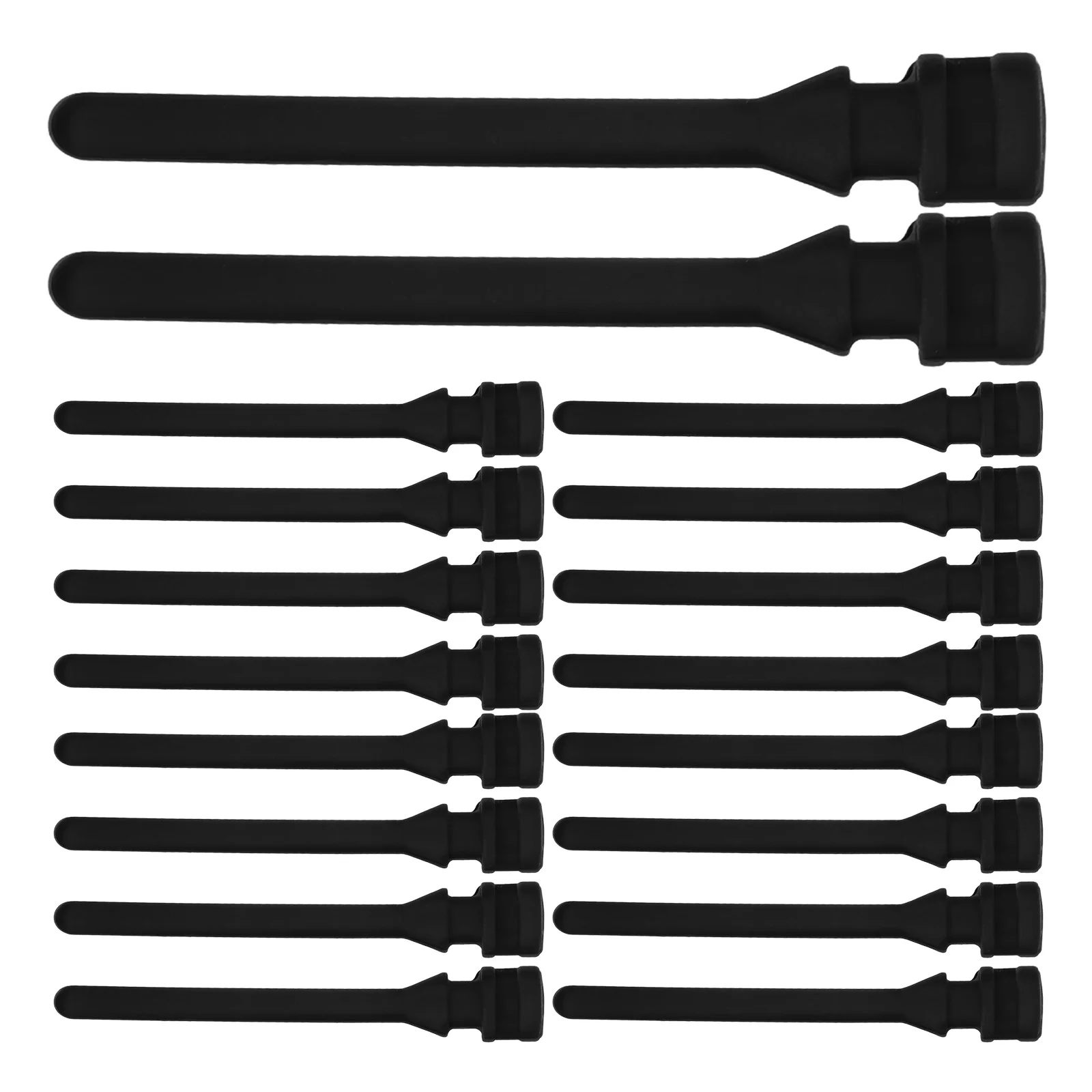 

50 Pcs Fan Shock Absorbing Rubber Nails Accessories Small Hardware Computer Screws Case Black