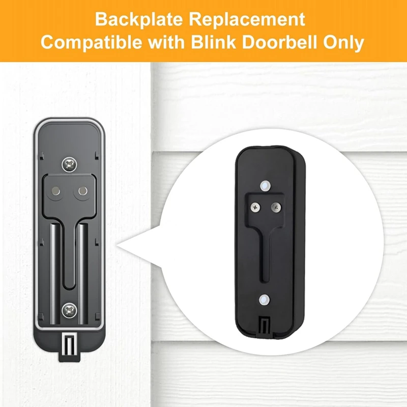 2 Pack Doorbell Backplate Doorbell Back Plate Part Compatible With For Blink Video Doorbell, With Mount Accessory