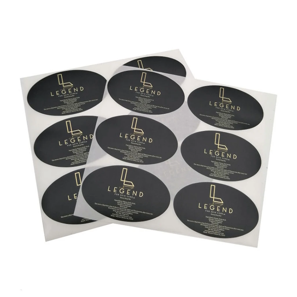 Customized Black PVC Outdoor Logo Sticker Label Advertising Promotional Package Waterproof Vinyl Stickers