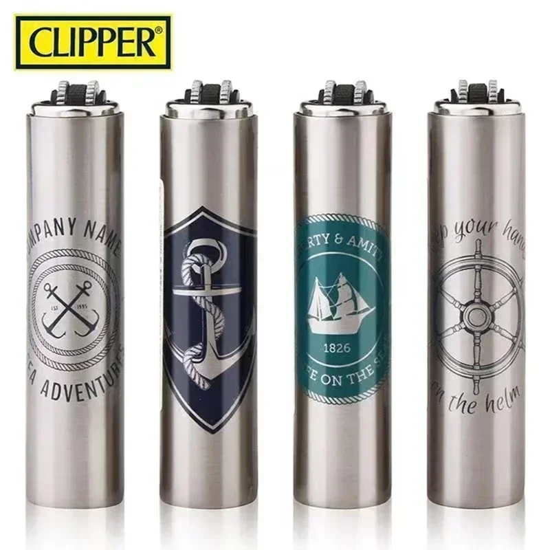 Clipper Lighter Metal Sand Wheel Igniter Butane Torch Lighter Smoking Accessories 12 Whole Gas Lighter Men'S Gadget Gift