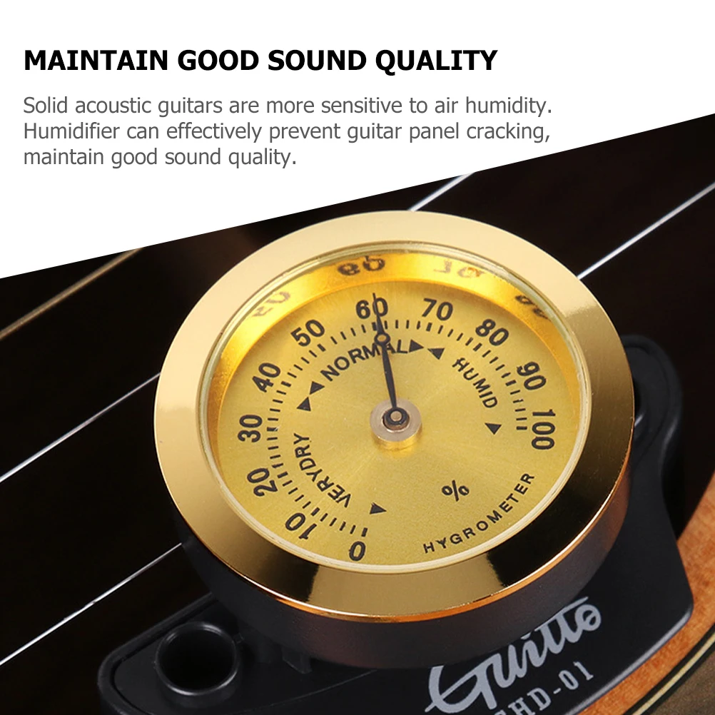 

Guitar Humidifier Humidity Sound Hole Acoustic Instrument Humidifiers Hygrometer Guitars