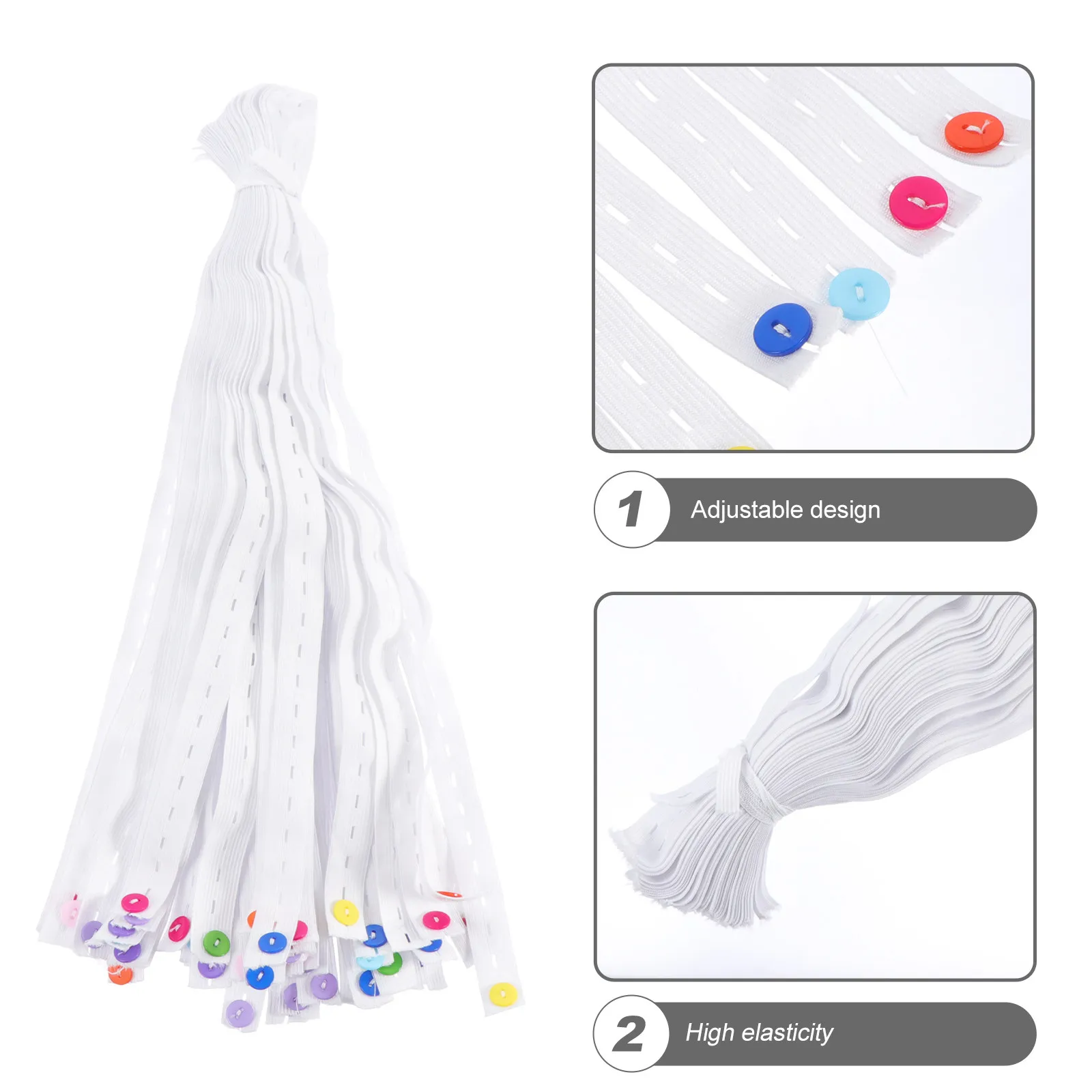 

50 шт. Регулируемые застежки для подгузников премиум-класса, безопасные, без булавок, герметичные, для младенцев и малышей