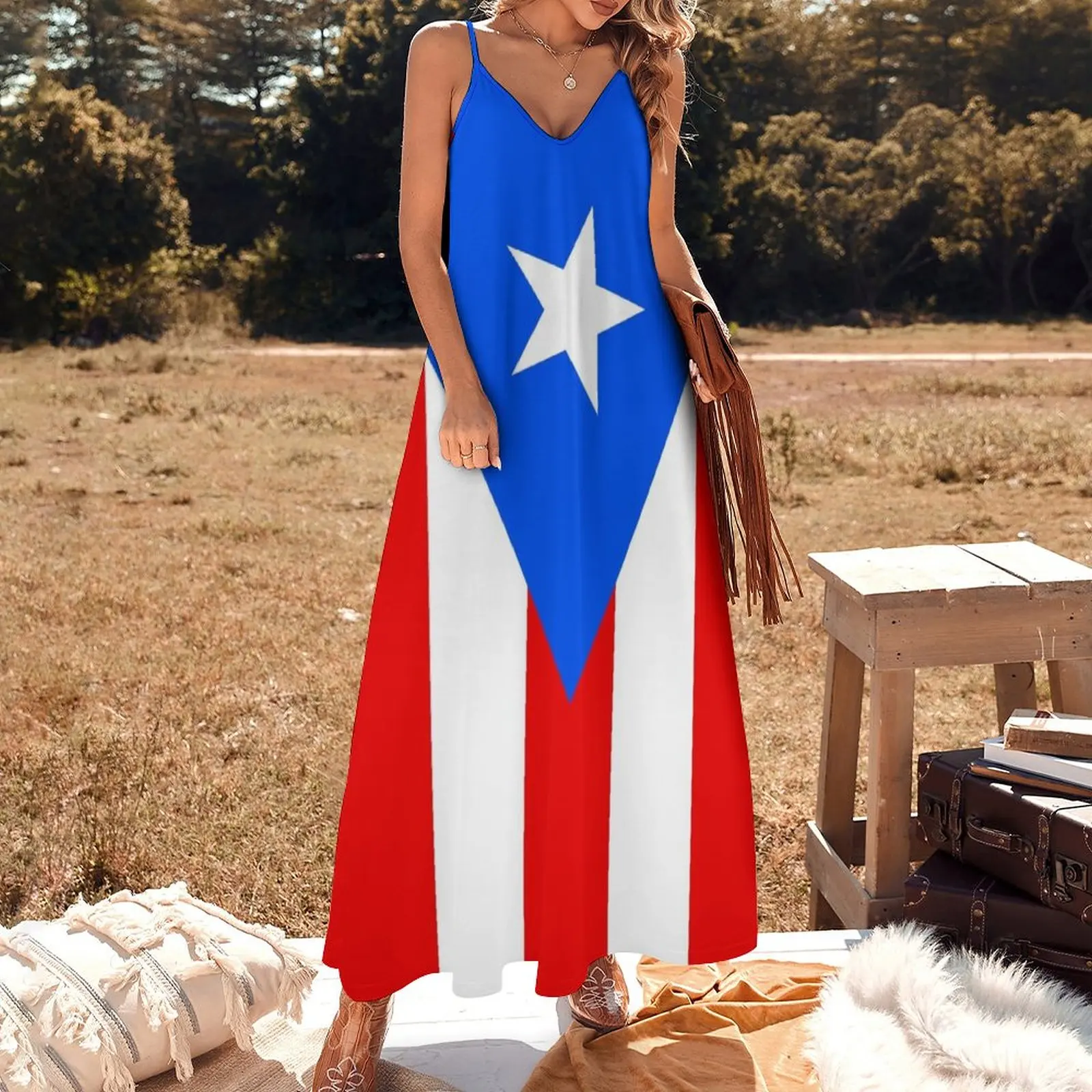 New Puerto Rico Flag Duvet Bedspread Sleeveless Dress clothes party dresses woman womens dress clothing women summer 2023