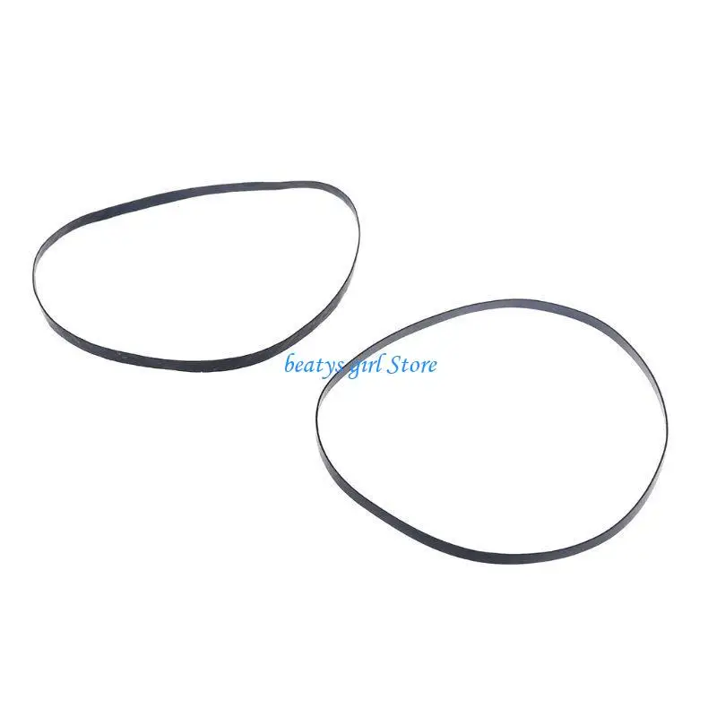 C7AB Flat Drive Belt Turntable Rubber Belt for LP Vinyl Record Player Phono 110-145mm Flat Drive Belt Rubber Belt