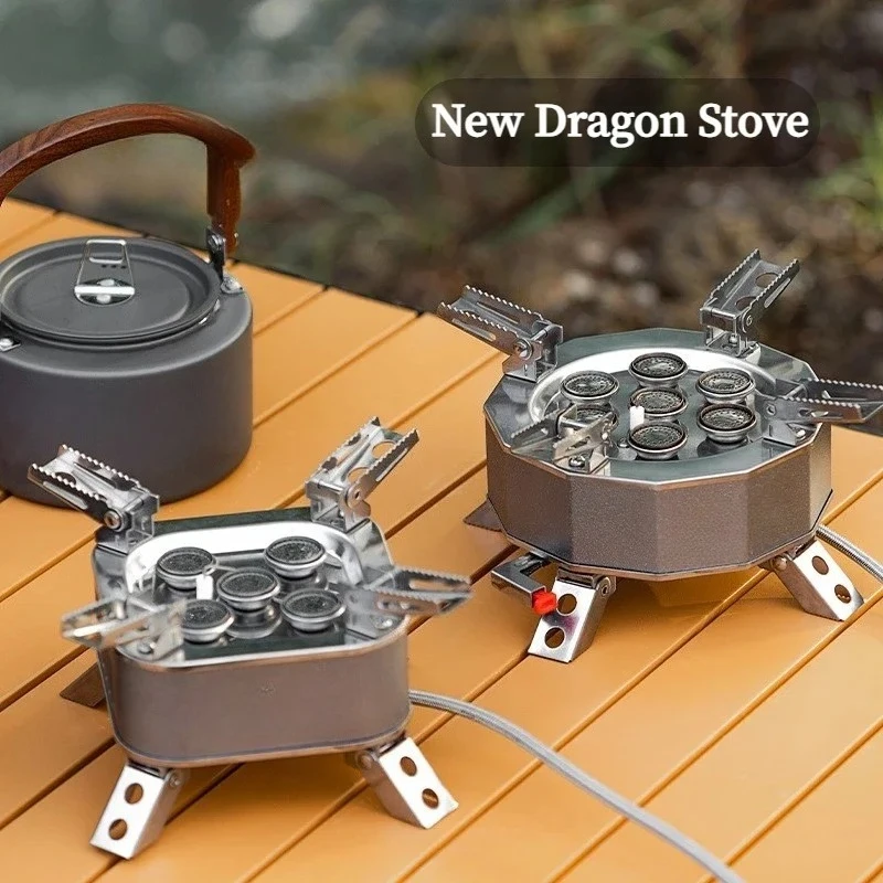 Portable Gas Stove Burner 15800W 19800W for Outdoor Camping Hiking Picnic Barbecue Cooking Furnace Tourist Supplie