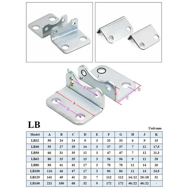 Seria SC I/Y/U/F/CA/CB/LB/FA Otwór 32 mm/40 mm/50 mm/63 mm/80 mm/100 mm/125 mm 160 mm Akcesoria do siłowników pneumatycznych