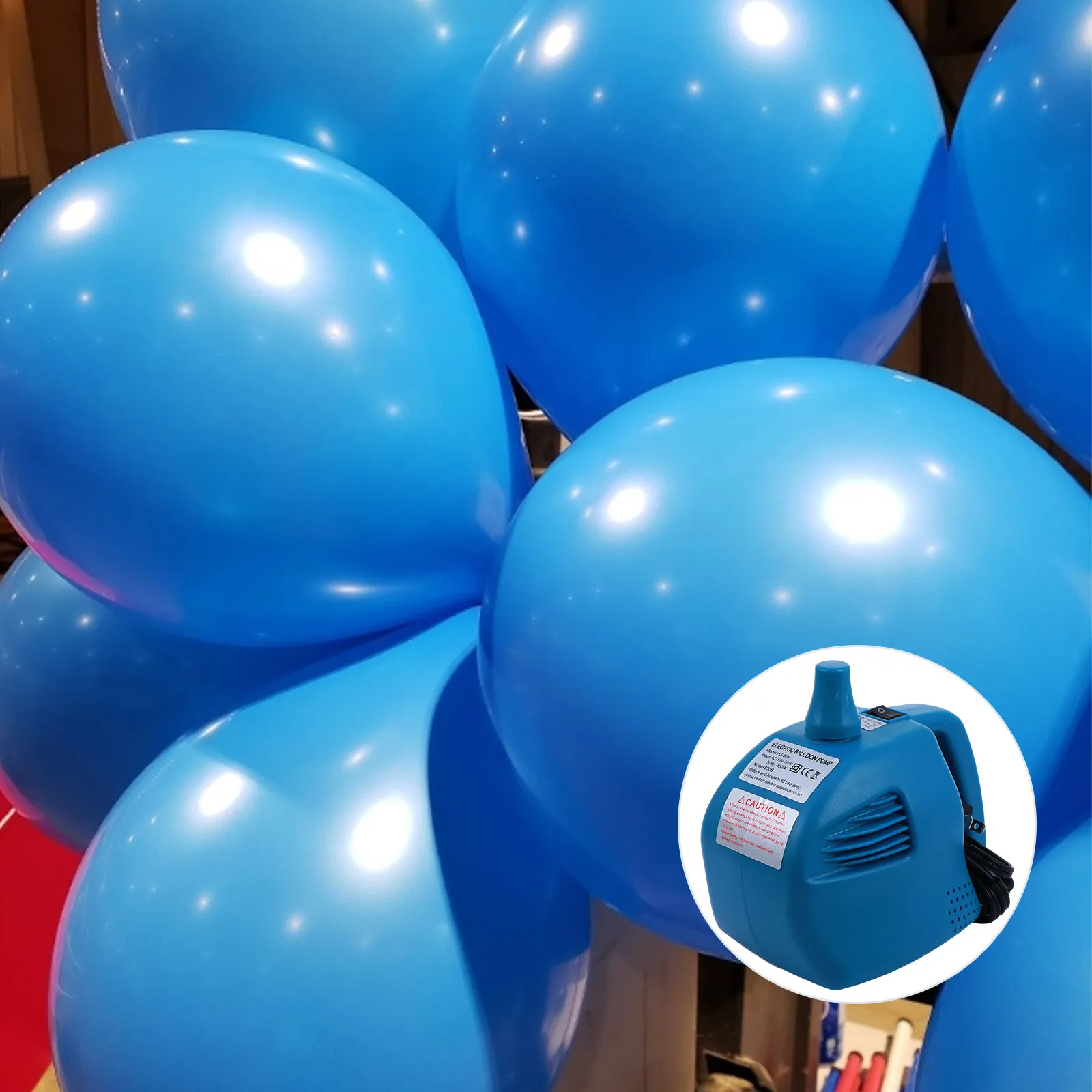 

1Pcs Electric Balloon Inflator Pump 13000Pa ABS Portable Lightweight Automatic Shut-Off for Party Indoor Outdoor Use Air