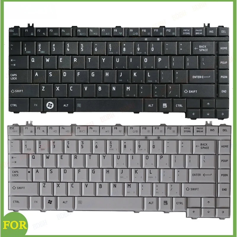 NUEVO Teclado para Portátiles TOSHIBA Satellite A200 M200 A300 M300 L300 L305D M205 L200 L205 Series, Negro, Distribución US