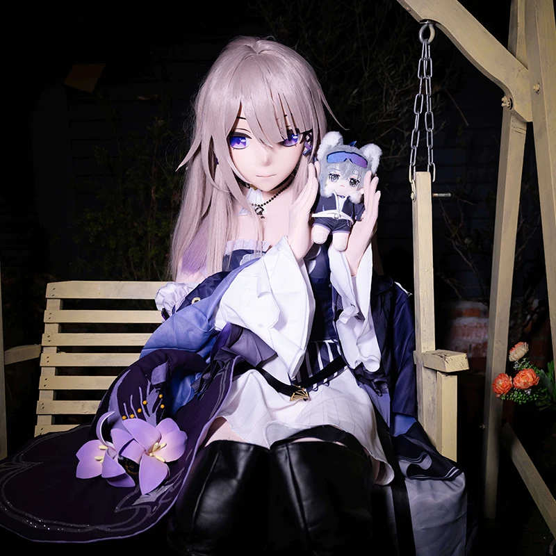 

(MEO328) Customize Handmade Full Head Lockable Crossdress Male to Female Japanese Cartoon Anime Game Character Kigurumi Mask