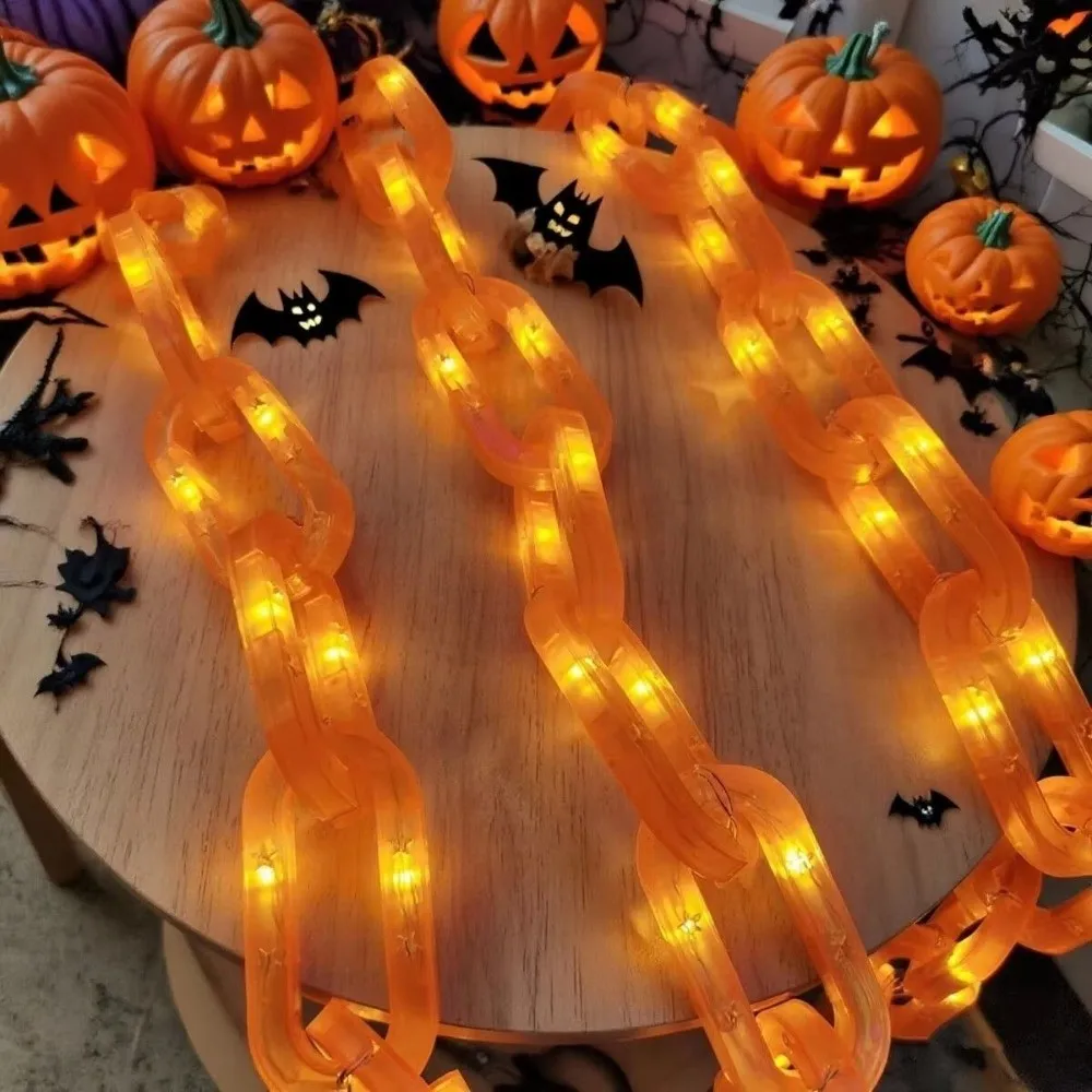 2M Halloween Chain Lights 8 Lighting Modes Waterproof Skeleton String Lights Battery or Solar-powered