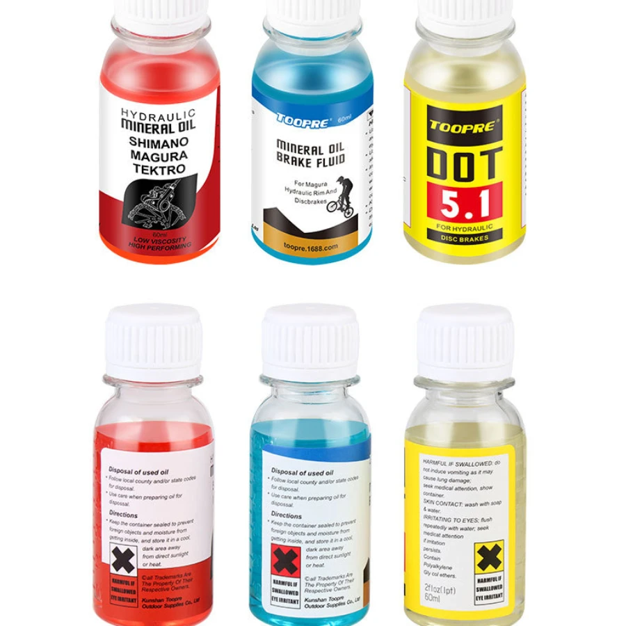 60ml Bicycle Brake Mineral Oil System Fluid For Shimano 27RD Bike Hydraulic Disc Brake Oil Fluid Cycling Mountain Bikes