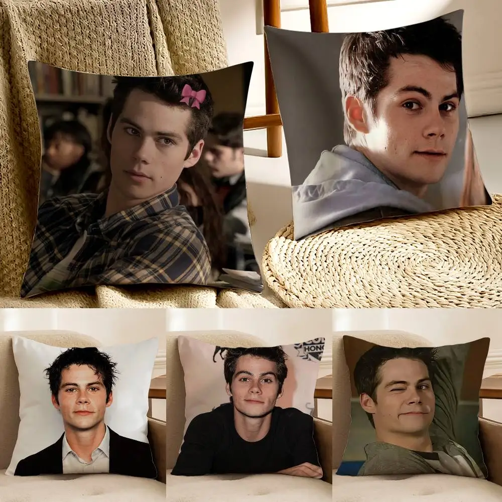 D-Dylan O Brien Kissenbezug, Anti-Dustmite, unsichtbarer Reißverschluss, Schlafsofa