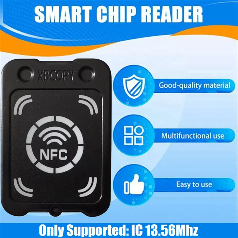 N82R NFC RFID Smart Chip Card Reader Copier NFC Encryption Key Reader IC 13.56Mhz Contactless RFID Token Clone Duplicator