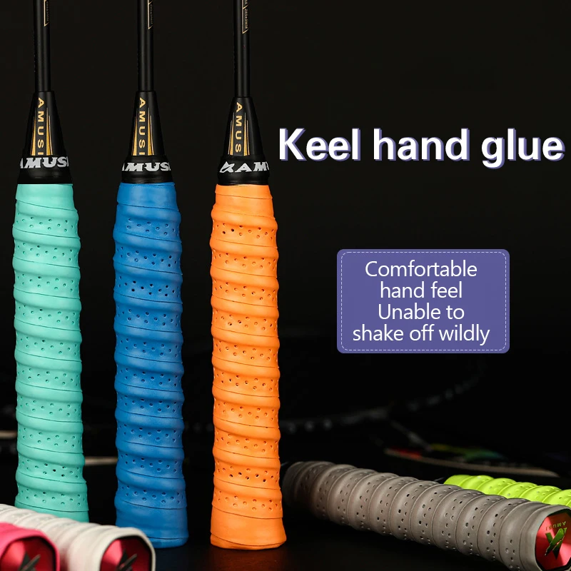 

Нескользящая ламинированная перфорированная обмотка для рукоятки ракетки (теннис, бадминтон, рыбалка) из утолщенной кожи с резиновым килевидным покрытием