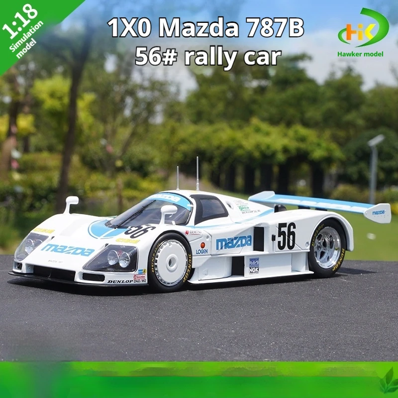 1: 18 Ixo Mazda 787b55 # 1991 Le Mans 24-Hour Rally Car Simulation Alloy Car Model Collectible Desktop Ornament Friend Gift