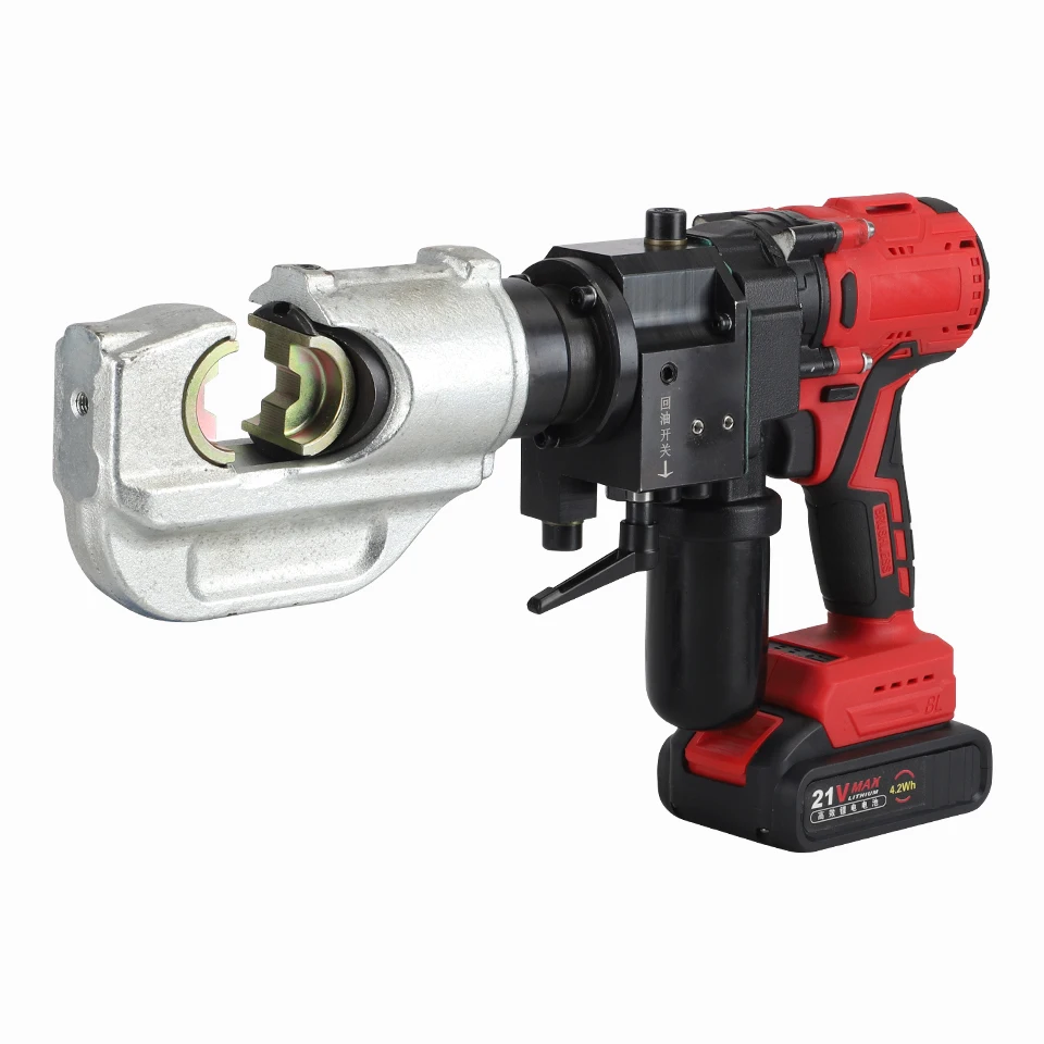 

Аккумуляторный гидравлический пресс-клещи ZM-400 (50-400 мм²) - Беспроводной инструмент для обжима кабельных наконечников