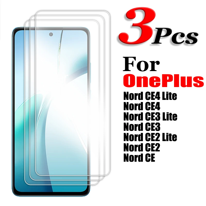 HD 투명 보호 강화 유리 스크린 보호대, OnePlus Nord CE4 라이트 유리, Nord CE CE2 CE3 CE4 라이트, 2 PCs, 3 PCs, 4PCs
