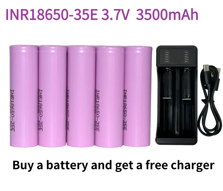 

Battery INR18650 35E 3500mAh Li-ion 3.7v Rechargable Battery