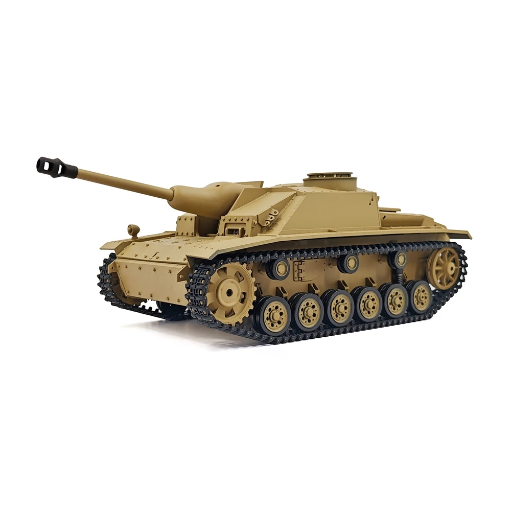 Coolbank 1/16 2.4G دبابة مع جهاز للتحكم عن بُعد HL7.0 3868-1 تعديل Sturmpanzer IV خزان التحكم عن بعد دي StuG IV RC نموذج سيارة تأثير الدخان IR معركة #2