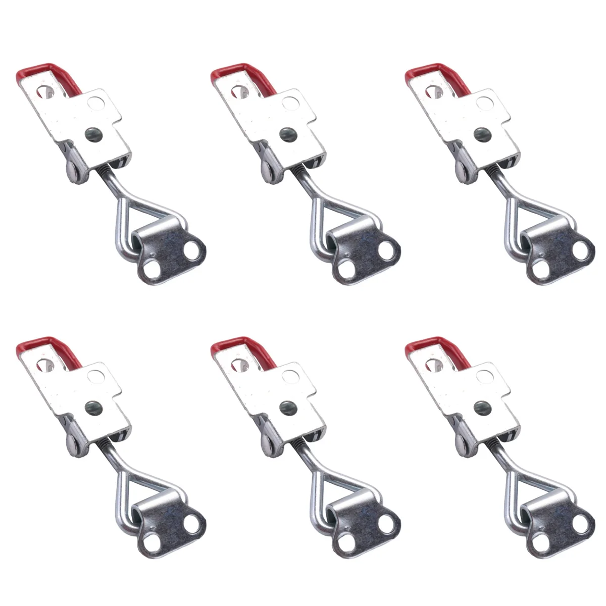 풀 액션 래치 조절식 토글 클램프, 150kg 330Lbs 고정, 6PCs