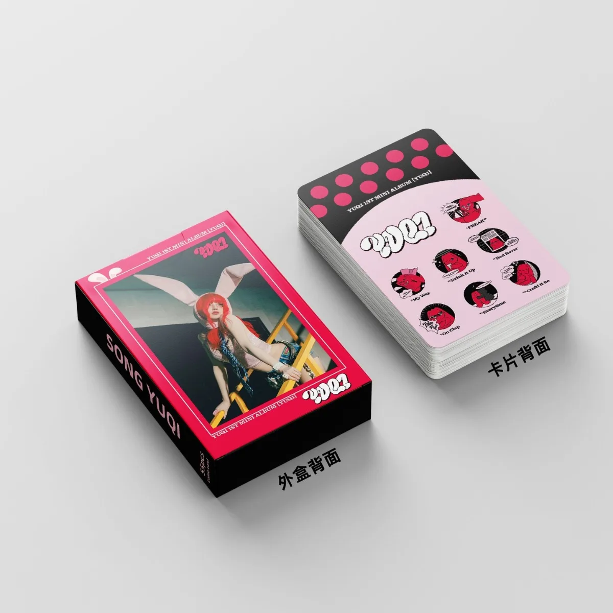 55pcs/set  Kpop GIDLE Lomo Cards Song Yuqi Solo Photocards New Album G-idle Photocards Photo Print Cards