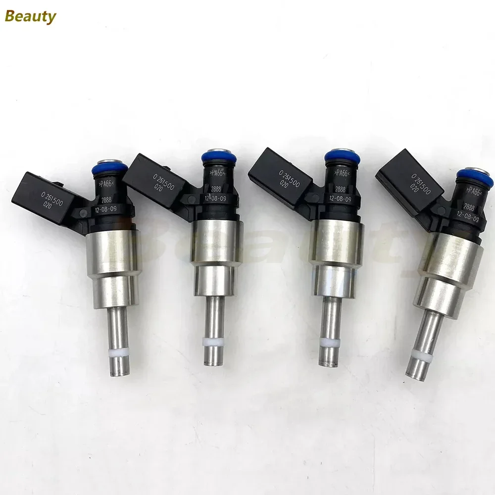 4Pieces New Bosc-h Fuel Injectors For 2005-2009 V-W Aud-i A4 Quattro 2.0L I4 Turbo OEM 06F906036A 06f906036f/ XPS178 / 026150003