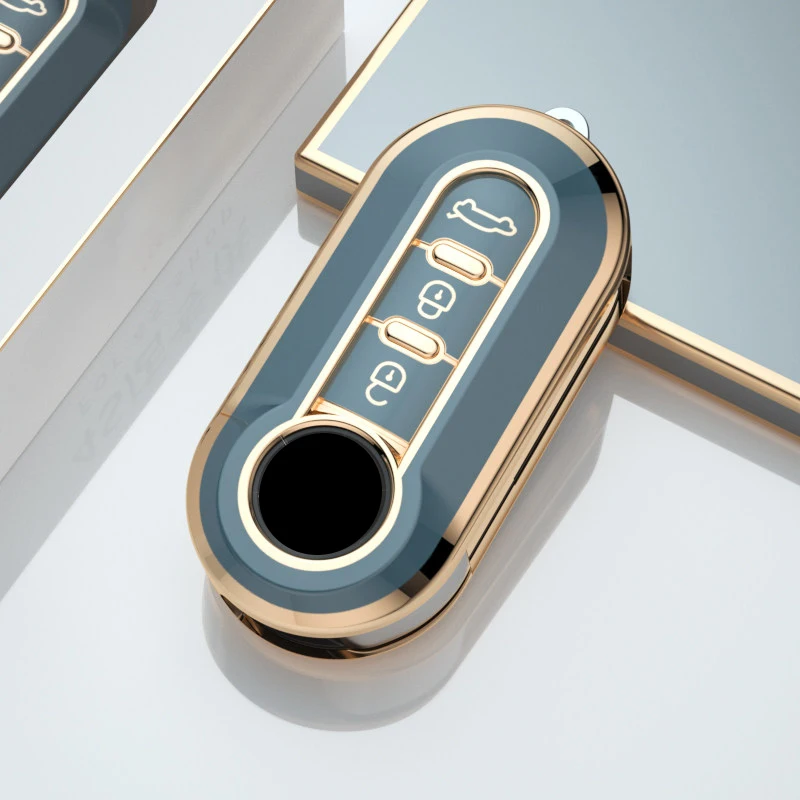TPU Remote Car Key Shell Case for Fiat 500 Panda Punto Bravo Ducato Peugeot Boxer Citroen Jumper Auto Accessories view 6