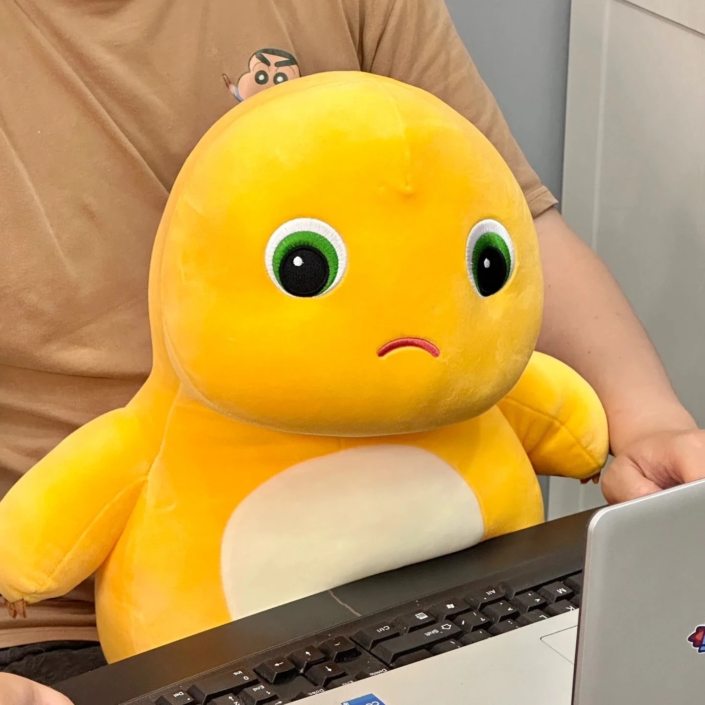 كبيرة الحجم Nailong Plushies دمية الحليب الأصفر ديناصور ألعاب من نسيج مخملي لينة محشوة الحيوان لطيف استرضاء دمية عناق وسادة هدية عيد الميلاد