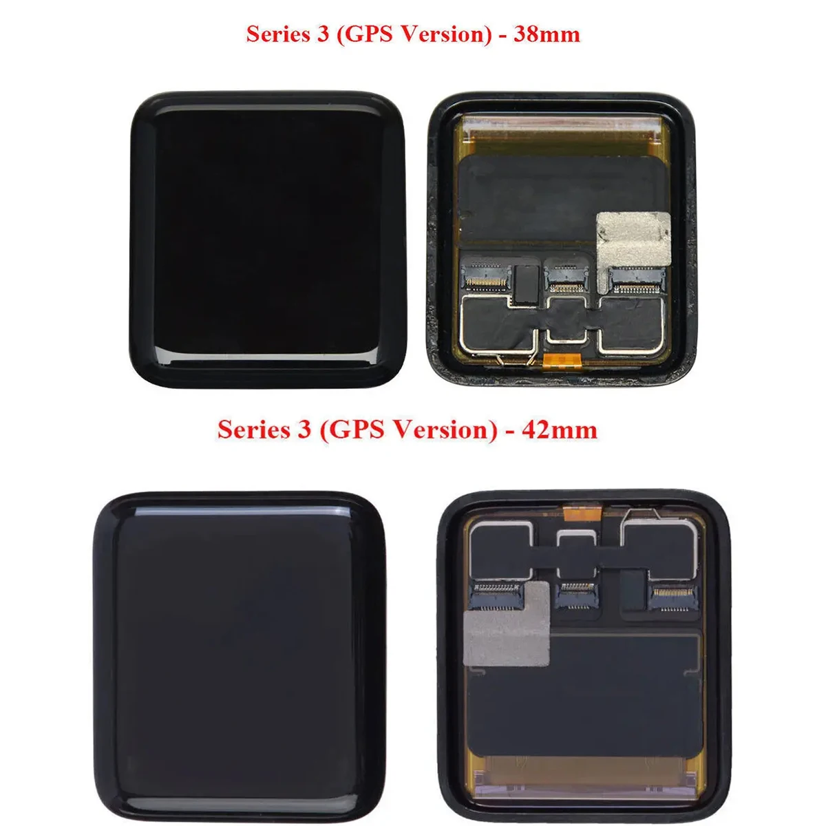 Better For Apple Watch Series 3 Cellular LCD Display Touch Digitizer Assembly For iWatch S3 GPS LCD 38MM 42MM Parts For iphone