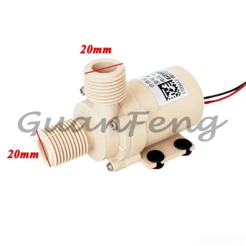 DC 12V 24V Hot Water Circulation Pump Food Grade Brushless Submersible Solar Gas Electric Heater Booster