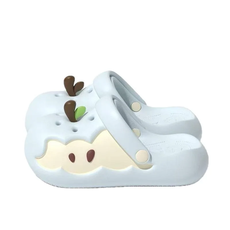 EVA Material Slippers Women's Summer Trend Anti-Slip Bathing Outerwear Soft Bottom Sandals Home Comfortable Slippers view 5