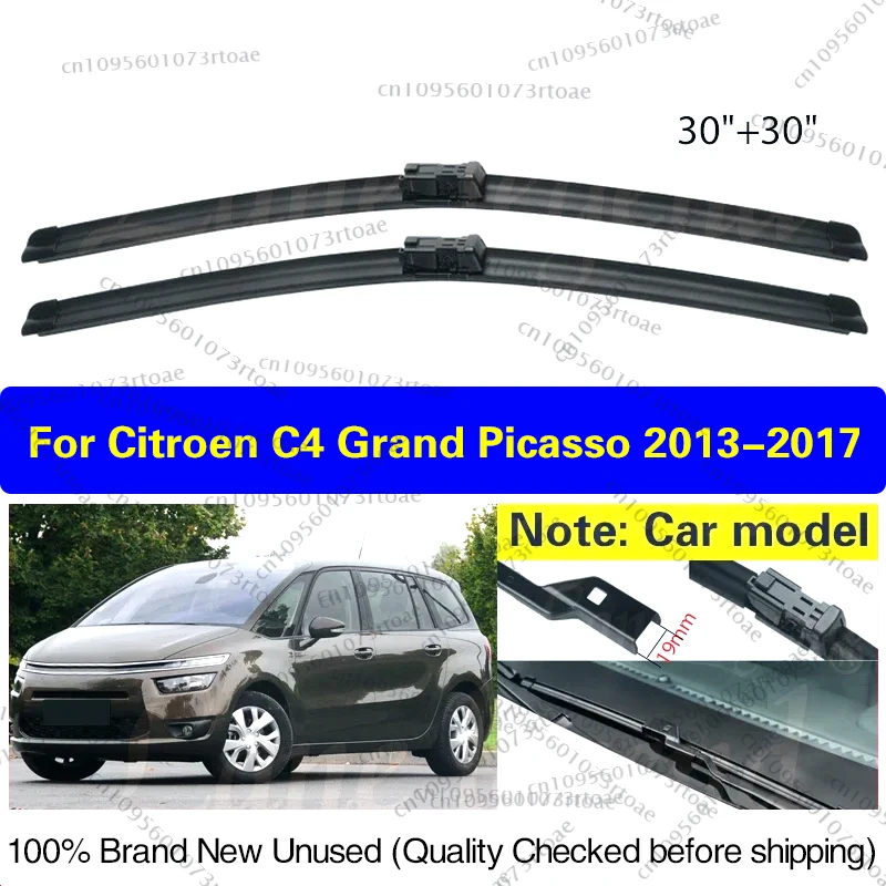 

For Citroen C4 Grand Picasso / C4 Picasso MK2 2013 - 2017 Front Wiper Blades Windshield Windscreen Window 30"30" Car Accessories